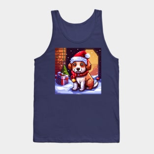 Pixel X-mas Beagle Tank Top